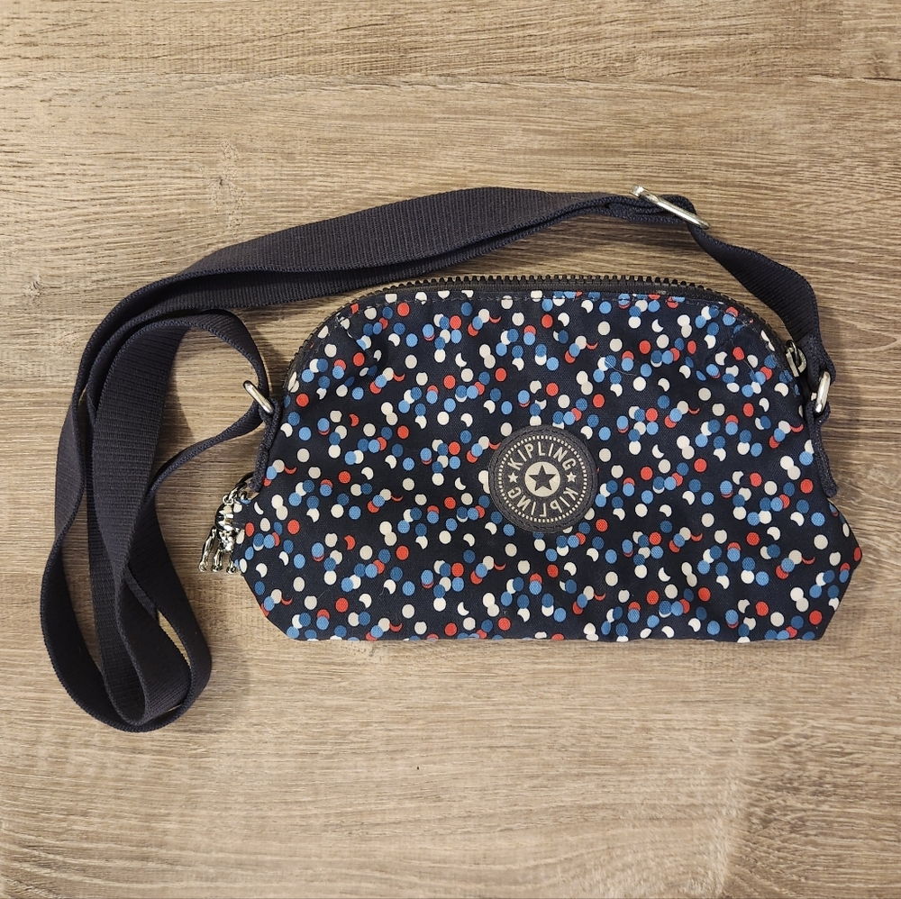Kipling Mini Nylon Crossbody Navy Blue